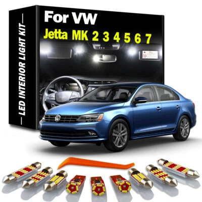 Kit de luces interiores LED Canbus para Volkswagen VW Jetta 4 5 6 7 1999-2021 Foto 1 de 4