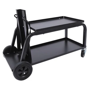 Rolling Welding Cart Tank Storage 2 Tiers  for TIG MIG Welder Plasma Cutter 50kg - Picture 1 of 16