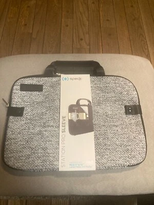 SPECK station pro sleeve laptop case 11” X 14” Gray & Black Color - Image 1 of 4
