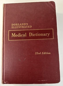 Dorland's Illustrated Medical Dictionary 23rd Edition 1957 With Tabs Very Good - Picture 1 of 5