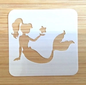 Face paint stencil reusable washable Star Mermaid 190 Mylar 4.5 cm x 4.5 - Picture 1 of 1