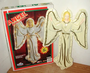 ANGELO PRESEPE SOSPESO IMPERO 33" CON LUCI SOFFIA STAMPO #1658 CON SCATOLA ORIGINALE - Foto 1 di 11