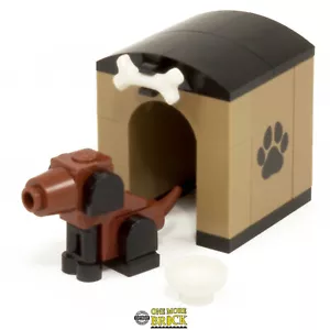 Dog & Dog House Kennel | Kit Made With Real LEGO - Picture 1 of 3