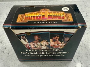 1991 Ringlords Boxing Cards Wax Box 40 Packs FREE Bonus Promos: Mike Tyson, Holy - Picture 1 of 10