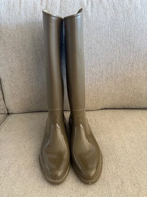 SAM EDELMAN SYDNEY Rain Boot 10 Olive Green Knee High NEAR PERFECT COND - Image 1 of 4