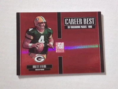 2005 Donruss Elite Career Best Red #CB4 Brett Favre 0140/1000 - Image 1 of 4