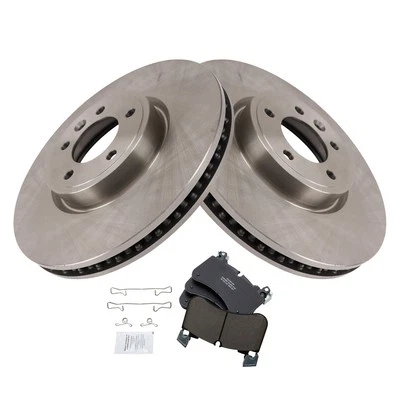 For Land Rover Range Rover Sport 18-19 TRQ Front Disc Brake Kit w Ceramic Pads Foto 1 de 4