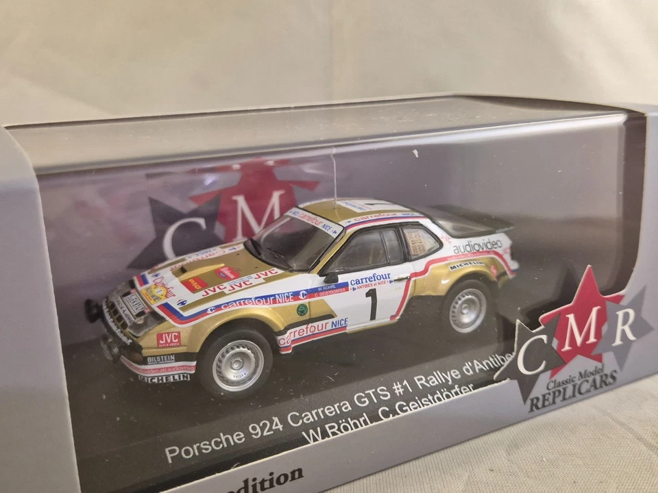 CMR WRC021 Porsche 924 Carrera GTS #1 Rallye d'Antibes 1981 Walter Röhrl 1/43 - Photo 1/2