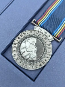 Boxed NHS Covid 19 Medal & Ribbon South West Yorkshire Hospital Trust - Picture 1 of 8