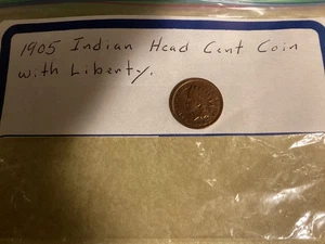 1905 Indian Head Cent Full Liberty - Bild 1 von 2