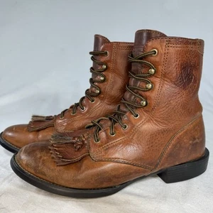 Ariat Distressed Packer Cowgirl Western Leather Boots Rodeo 6.5 B 11071 Riding - Picture 1 of 8