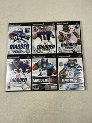 Madden PS2 Lote de 6 Videojuegos de Fútbol Americano NFL EA Colección Deportiva PlayStation 2 Foto 1 de 4