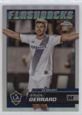 2023 Topps Chrome MLS MLS Flashbacks Refractor Steven Gerrard #168 - Image 1 of 2