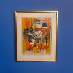 Paul Guiramand, Grey Donkey Lithograph- Artist Proof, Signed & numbered- Framed - Picture 1 of 10