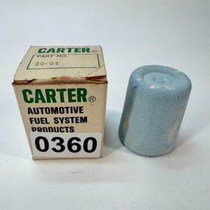 NOS Carter 30-84 Glass Bowl Ceramic Fuel / Gas Filter Element - Picture 1 of 7
