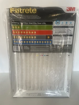 Lot 3  3M Filtrete 14x20x1 Air Filter MERV 5 HVAC AC Furnace Filter Replacement - Image 1 of 4