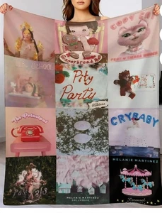 Melanie Martinez Ultra Soft Fleece Throw Blanket Album Cover Pattern 60" x 50" - Picture 1 of 9