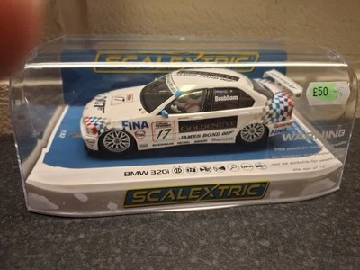 Scalextric C4574 BMW 320i BTCC 1995 David Brabham White #17 1:32 Slot Car BNIB - Image 1 of 2