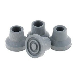 4 Gehhilfenfuß für Gehstöcke Gehhilfen Gummi Krücke - Picture 1 of 13
