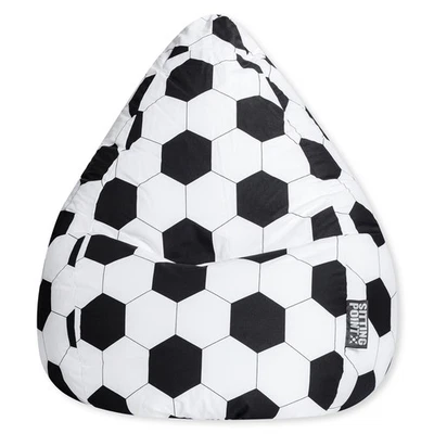 Sitzsack - schwarz-weiß - 90x70 cm - Bild 1 von 4