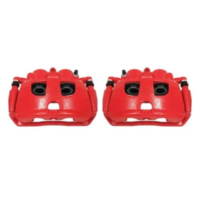 Pinzas traseras Powerstop rojas con soportes - Par para 09-10 Dodge Ram 2500 S5174 Foto 1 de 3