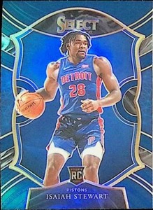 2020-21 Panini Select Blue NBA Detroit Pistons Isaiah Stewart RC Prizm