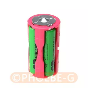 12 pcs Parallel Adapter Battery Holder Case Box Convertor 4 AAA/LR03 to C Size - Picture 1 of 4