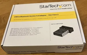 StarTech.com USB to Bluetooth Version 4.0 Adapter - 10m Class 2 - Picture 1 of 1