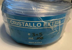 100 METRI Tubo in PVC Trasparente Qualità MADE IN ITALY 3X5 MM CODE VA000012 - Foto 1 di 2
