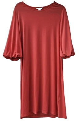 LONDON TIMES 女式连衣裙 16 码橙色三分/喇叭袖 — 第 1/4 张图片