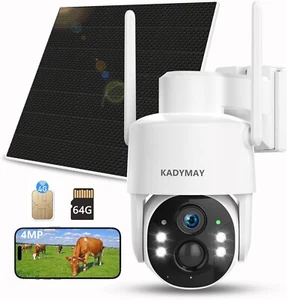 • Cámara solar de seguridad Ebitcam 4G LTE celular inclinable con energía solar negra - Imagen 1 de 9