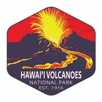 Hawaii Volcanoes National Park Sticker Hawaii National Park Decal - Image 1 of 2