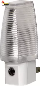 Plug in Night Light Dusk to Dawn,Alloy Steel, White - Picture 1 of 12