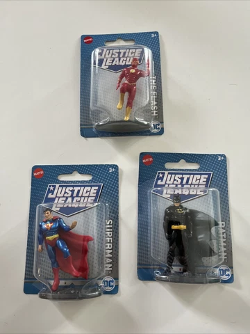 Lot of 3 Brand New Justice League Micro action figures Cover
