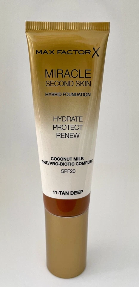 Max Factor Miracle Second Skin Hybrid Foundation, 30ml - 11 Tan Deep - Bild 1 von 1
