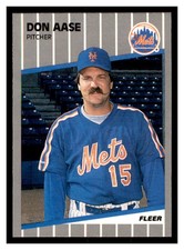 1989 Fleer Update #U-100 DON AASE New York Mets ~B1S