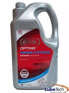 2T OUTBOARD MARINE TWO 2 STROKE OIL TC-W3 API TD 5 LTR MARINE SAFE BY EXOL - Picture 1 of 5