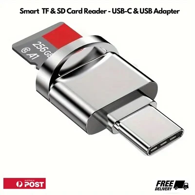 TF Card Reader Micro-SD TF Card to USB Type C OTG Adapter Memory Card to USB 3.1 - image 1 of 4