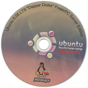 Ubuntu 6.06 LTS "Dapper Drake" PowerPC Server Edition CD Install Apple G3 G4 G5 - Picture 1 of 1