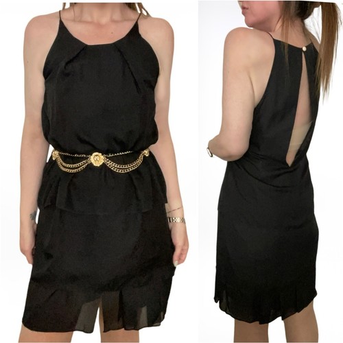 ACNE STUDIOS Abito Satya Nastro Nero Asimmetrico 40 L Large