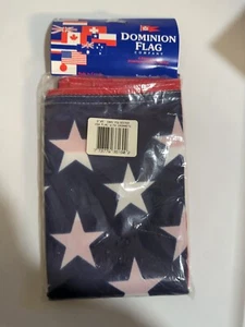  Bandera Americana EE. UU. Con Ojales 3'x5' ft Bandera Estrellas Rayas Nuevo en Paquete  - Imagen 1 de 4