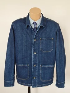 Hot Men's =rag&bone= New York Indigo Workwear Denim Jacket Size L. - Picture 1 of 12