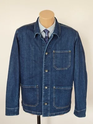 Hot Men's =rag&bone= New York Indigo Workwear Denim Jacket Size L. - Image 1 of 4