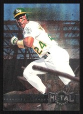 1996 Metal Universe RICKEY HENDERSON card #237 SAN DIEGO PADRES Baseball