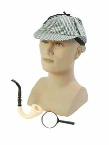 SHERLOCK HOLMES DETECTIVE KIT Mens Boys Fancy Dress Costume Accessory - Picture 1 of 1