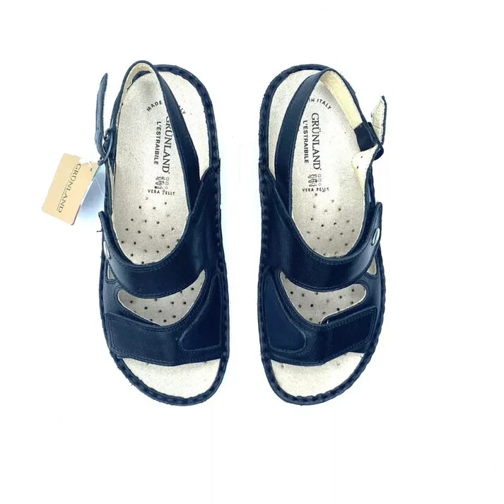 GRUNLAND SANDALI DONNA NERI - Immagine 1 di 4