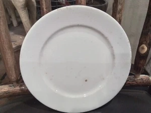 Antique Ironstone China John Edwards Warranted 1880's Salad Plate White 9" W84 - Picture 1 of 6