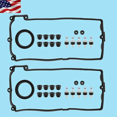 2x Valve Cover Gasket Kit for BMW 2004-2010 X5 545i 550i E60 645Ci E63 E63 E64 - Image 1 of 4