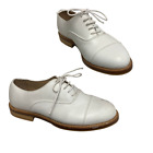 White Dress Shoes, Size: 6  Leather Parade W /Toe caps British Army Issue