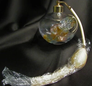 Daum Frankreich Lg. Parfümzerstäuber mit Pate de Verre Plumeria - Bild 1 von 10